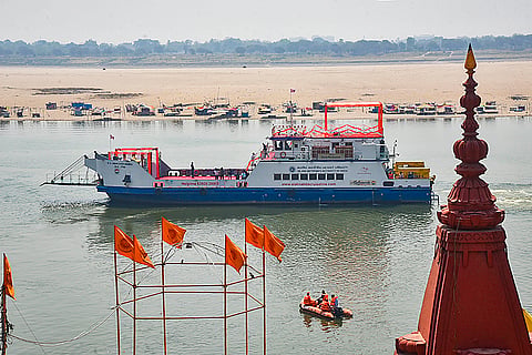 PM Modi goes to Namo Ghat